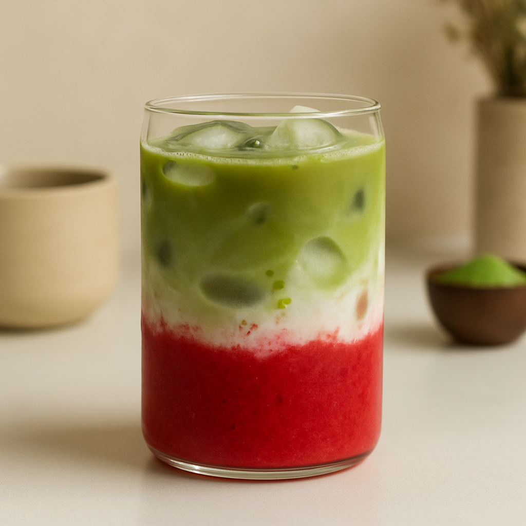 Strawberry Matcha Latte